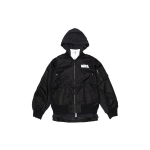 Nike X Sacai dvisluoksnis spalvotas sportinis striukė su gobtuvu Moteri&scaron;kos striukės juodos CZ4678-010 S