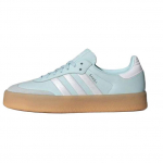 adidas Sambae moteri&scaron;ki sportbačiai &bdquo;Almost Blue Silver Metallic Gum&ldquo; su debesų baltumo spalva, ID0435 40⅔