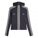 Adidas Originals Avavav Bendradarbiavimas Fw24 Slim Fit Dryžuotas Patogus Striukė Unisex Striukė Juoda JG1426 M