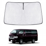 Naujas Hiace 200 serijos plačakūbis HAICE priekinio stiklo automobilio uždangalas UV apsauga Automobilio privatumas Individuali dalis Saulės skydelis, Platus, Transporto priemonei specifinis saulės skydelis, Uždangalas, Užuolaida,