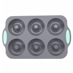 Silikoninė duonos bandelių forma, kar&scaron;čiui atspari orkaitės keptuvė, neprideganti virtuvės reikmenų pyrago formų rinkinys 3D pyrago formų te&scaron;los kepimo įrankis