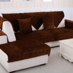 Žieminė pliu&scaron;inė storinanti sofos pagalvė Visi&scaron;kai atitinkanti vienspalvė neslystanti medžio masyvo sofos kėdės pagalvė 50*70
