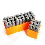 Plieniniai raidžių ir skaičių smūginiai antspaudai, 2-10 mm, A-Z, Graviravimo antspaudai Letter 10mm A-Z &
