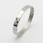 Chirurginio plieno sidabrinė vyri&scaron;ka apyrankė-bangle (2582732)