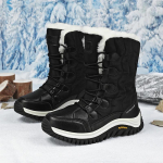 Žieminiai moteri&scaron;ki sniego batai Storas pliu&scaron;as Platforma Medvilniniai batai Patogūs Madingi Moteri&scaron;ki Laisvalaikio Ankle Boots Botas Para Mujer 36