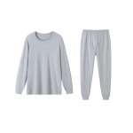 Yiershuang Men's 100% Cotton 3-Layer Plus Size Thermal Underwear Set 6XL