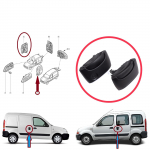 BDP1558 Kairės De&scaron;inės Pusės Stumdomųjų Durų I&scaron;orinė Atidarymo Rankenėlė Juoda Renault Kangoo KC Express FC Nissan Kubistar MK1 X76 8200107371 8200107372
