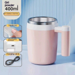 Savaime besimai&scaron;antis puodelis Sojų pieno puodelis Kavos puodelis Įkraunamas ne&scaron;iojamas plaktuvas Milkshake Buitinis gėrimo įrankis Pieno puodelis 400ml