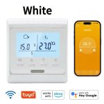 Tuya WiFi Programuojamas Termostatas 90~230V 16A I&scaron;manus Temperatūros Reguliatorius Elektrinei &Scaron;ildymo Sistemai Nuotolinis Valdymas Programėle Veikia su Alexa Google Home With WiFi
