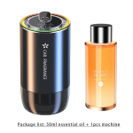 Aromaterapinis automobilio užvedimo oro gaiviklis, įkraunamas USB, aromaterapinis difuzorius su LED &scaron;viesa, kvapų dozatorius, aromato difuzorius, i&scaron;manus ir ilgai i&scaron;liekantis With 50ml Ocean