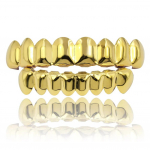 Aukso Sidabru Padengti HIP HOP Dantų Grillz Vir&scaron;utinių ir Apatinių Grillz Rinkinys Su silikoniniais Tikrais Blizgančiais Vampyro Dantų Rinkiniais