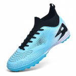 Vyri&scaron;ki/Moteri&scaron;ki Futbolo Batai Guminis Mink&scaron;tas Padas Trumpi Dygliai Dirbtinė Veja Jaunimo Vaikų Futbolo Batai 45 žalsvai mėlyna
