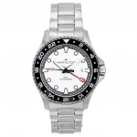 Hamilton Khaki Navy Scuba GMT Nerūdijančio plieno Sidabrinis ciferblatas Automatinis Nardymo H82555150 300M Vyri&scaron;kas laikrodis sidabras