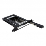 STARTECH Baie de disque dur amovible SATA 2,5 pouces pour fente d'extension de PC - 1 x Disque dure support&eacute; - 1 x SSD support&eacute;