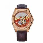 GARRACK Demonas Kimetsu no Yaiba Kolaboracija Kyojuro Rengoku 5 ATM Atsparumas Vandeniui Mineralinis Raudonas Unisex Žudiko Laikrodis, Modelis, Automatinis, Atsparus, Stiklas, Ciferblatas,