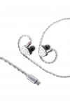 MoonDrop MAY HiFi USB Interaktyvios Laidinės Ausinės su Mikrofonu ir Programėlės Valdymu, In-Ear, C Tipo, DSP, Jungtis, 3.5mm Ki&scaron;tukas, juoda