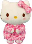 Nakajima Corporation Sanrio Hello Kitty Vy&scaron;nių Žiedų Kimono Pliu&scaron;as Mažas Rožinis Žaislas, Dydis, 084361-15