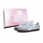Adidas Originals SAMBA OG Vokietijos armijos sportbačiai Unisex žemi Balti/Mėlyni/Sidabriniai B75806(Team826-S-BOX) 40⅔