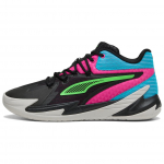 Puma The Dagger Unisex Juodi Fluorescenciniai Rožiniai Pes Sportbačiai 311353-01 EU 44