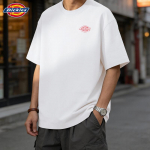 Dickies Vyri&scaron;ki 2026 m. vasariniai trumpomis rankovėmis sunkaus audinio mar&scaron;kinėliai M balta