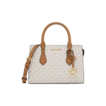 Michael Kors MK Sheila Logotipo Pakabukas Rankinė Moteri&scaron;ka Rankinė Vanilla-Balta Gilios Rudos Spalvos 35S3G6HS5B-150 Basic Set (Bag+Dust Bag) brown