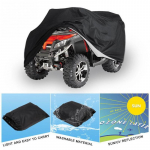 L/XXL/XXXL Poliesterio automobilio uždangalas su laikymo mai&scaron;eliu ATV laikymo uždangalas Apsaugantis nuo dulkių, vandeniui atsparus, didelis, universalus juodas keturratis XXXL black