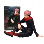 Naujas 8CM Anime Jujutsu Kaisen Figūrėlė Itadori Yuji Gojo Satoru Sėdintis Makaronų Kam&scaron;tukas Modelis PVC Kolekcionuojami Žaislai Statinė Lėlė With box