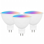 3 vnt. I&scaron;manusis Homekit WiFi MR16 i&scaron;manusis LED lemputė 12V RGBCW pritemdomas &scaron;viestuvas Siri balso valdymas 5W prožektorius spalvos keitimas