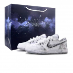 Nike Dideli Dažyti Balti Odiniai Lengvi Ir Kvėpuojantys Žemi Krep&scaron;inio Batai Vyri&scaron;ki Juodi Balti Pilki 355152-106(team1561-) 44 black
