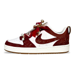 Nike Court Borough Low top Skateboard Shoes Women's White Red IB4706-121(Team257-) 38.5 brown