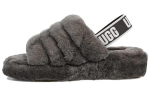 UGG Fluff Yeah &scaron;lepetės su storais padais, pilkos, moteri&scaron;kos 1095119-CHRC 37