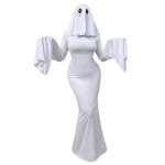 Vaiduokliukės Cosplay Kostiumas Miela Vaiduokliukės Suknelė Helovino Scenos Pasirodymo Apranga XL balta