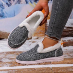Didelio dydžio moteri&scaron;ki žieminiai &scaron;ilti sniego batai su pamu&scaron;alu, neper&scaron;lampami ankle boots, neslystantys lauko batai, žygio, alpinizmo sportiniai batai 36 pilka spalva