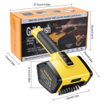 Automatinis grotelių valiklis 3000mAh Įkraunamas Įkraunamas Elektrinis grotelių valiklis Grilio grotelėms Orkaitės Virtuvės Kempingui ruda