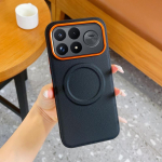 Skirta Xiaomi Poco F9 Ultra Poco F9 Pro 5G dėklas, draugi&scaron;kas odai, matinės odos, magnetinis, belaidžio įkrovimo, smūgiams atsparus dangtelis, priedai Poco F9 Ultra juoda