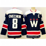 Vyri&scaron;kas retro siuvinėtas ledo ritulio mar&scaron;kinėlis komandos uniforma treniruočių mar&scaron;kinėlis su žaidėjo pavarde Ovechkin Wilson XL Chest 54cm