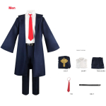 Mashle: Magija ir raumenys Mashle Cosplay kostiumai Apranga Lemon Irvine Lance Anime Mėlynas chalatas Mokyklinės uniformos Hoodis Apsiaustas Mar&scaron;kiniai Kaklarai&scaron;tis Kostiumas Moterims /vyrams 3xl blue