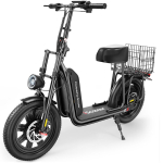 IScooter F7 Suaugusiųjų elektrinis paspirtukas 1000W variklis 48V 10,4Ah baterija 45 km/h didžiausias greitis Priekinės &scaron;akės amortizatorius Su sėdyne ir krep&scaron;eliu Elektrinis paspirtukas