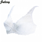 Julexy Big CDE moteri&scaron;ka liemenėlė permatoma itin plona bralette plius dydžio apatiniai nėriniuota liemenėlė 95D