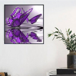 5D &bdquo;pasidaryk pats&ldquo; viso gręžimo deimantų tapybos drugelių kryželiu siuvinėjimo mozaikos rinkinys 30*30 cm
