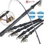 Sougayilang anglies pluo&scaron;to me&scaron;kerė Teleskopinė me&scaron;kerė M Power Spinning Strypas Rankinės žūklės reikmenys Protable Light 1.8m