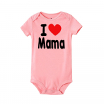&bdquo;I Love Mama and Papa Print&ldquo; naujagimio &scaron;liaužtinuko kombinezonas 3M