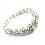 Les Tr&eacute;sors De Lily [J6863] - Bracelet cr&eacute;ateur 'Sissi' blanc balta