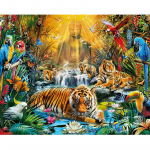 5D visi&scaron;kai deimantiniai gyvūnai ir siuvinėjimas kryželiu Budos deimantine mozaika 20X30CM