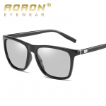 AORON Fashion Design Vyri&scaron;ki fotochrominiai poliarizuoti akiniai nuo saulės lauko apsaugantys nuo akinimo vairavimo akiniai vairuotojui Žvejybos akiniai bėgimui nuo saulės juoda