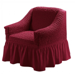 1 sėdynės europieti&scaron;ko stiliaus fotelio užvalkalas su sijonu i&scaron;temptu sofos užvalkalu, skirtas svetainei, elastingas sofos sofos užvalkalas 1seat（90-140CM）