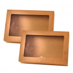 2 vnt Seifinės Bento dėžutės su ne&scaron;imo rankena Naudinga gofruoto popieriaus maisto laikymui S