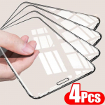 4 vnt Pilno dangčio grūdintas stiklas, skirtas iPhone 15 14 13 11 12 Pro Max ekrano apsauga, skirta Samsung A05 A05S A15 A25 A14 A24 A34 A54 apsauginė stiklo plėvelė Xiaomi POCO X5 5G juoda