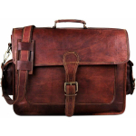 Naujas ne&scaron;iojamojo kompiuterio krep&scaron;ys Vyri&scaron;kas tikros ožkos odos Vintage Brown Messenger portfelis ant pečių