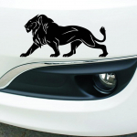 1vnt PET nuimamas liūtas automobilio kėbulo lipdukai automobilių motociklų dekoracijos juoda